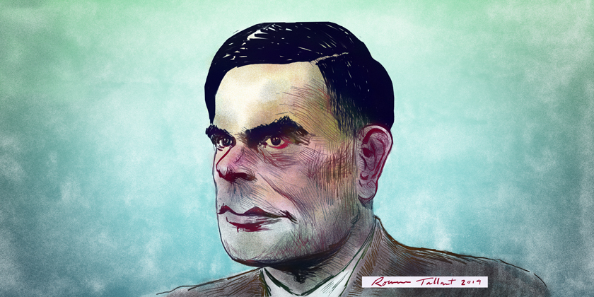 Alan Turing by Rowan Tallant