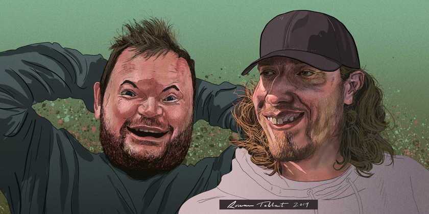 Lloyd Griffith and Joe from Can You Beat The Bookies? by Rowan Tallant